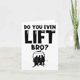 Tarjeta Gracioso Ski, Incluso Levanta El Esquí De Snowboar