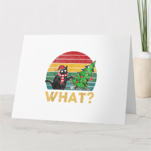 Tarjeta Gracioso suéter Navidad Shirt Naughty Cat San