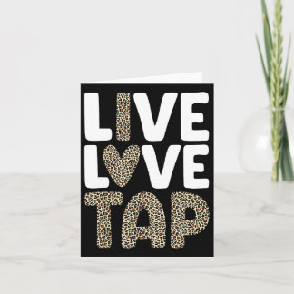 Tarjeta Gracioso Tap Dancing Art Para Hombres Mujeres Bail