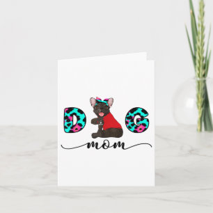 Tarjeta Gracioso tatuaje de Bulldog francés te amo a mamá
