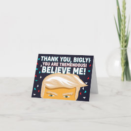 Tarjeta Gracioso tema de Donald Trump, gracias