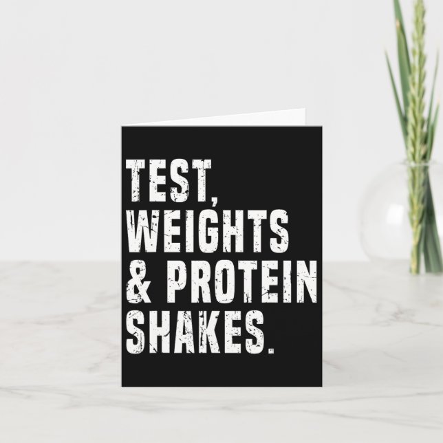 Tarjeta Gracioso test de testosterona Humor Esteroide Body (Anverso)