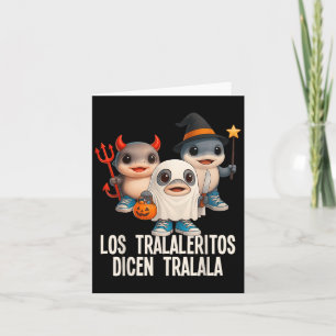 Tarjeta Gracioso tratuaje de Halloween de Brainrot Los Tra