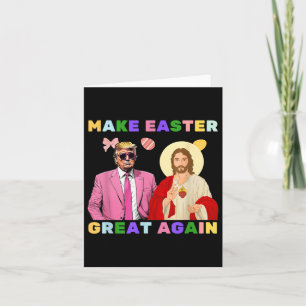 Tarjeta Gracioso Trump Jesucristo Hacer Grande La Pascua D