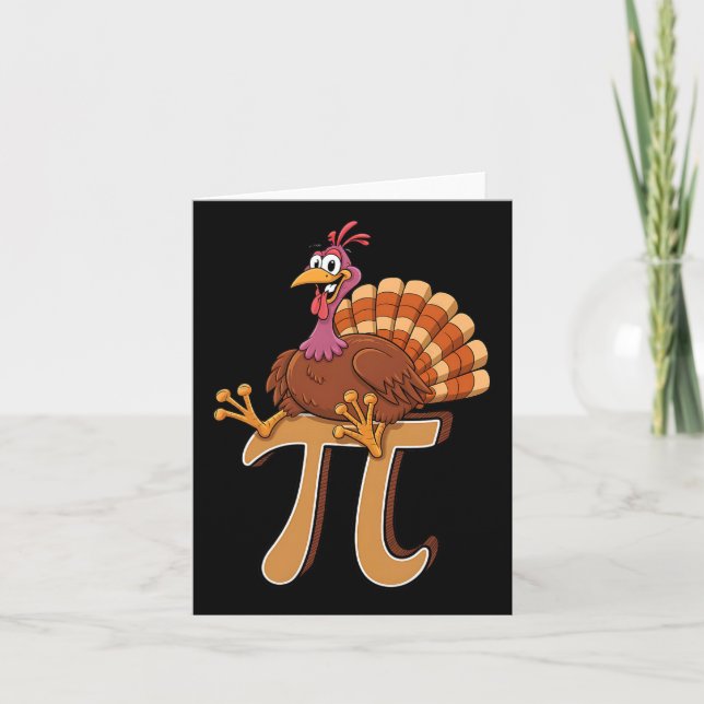 Tarjeta Gracioso Turco Día Pi Pie Math Gover Geek Nerd Gra (Anverso)