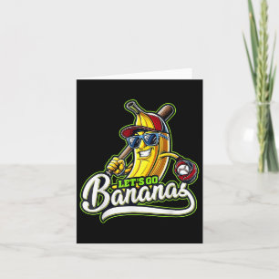 Tarjeta Gracioso Vamos Bananas Disco Para Niños Hombres Mu
