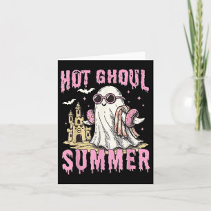 Tarjeta Gracioso verano de verano de Halloween Hot Ghoul S