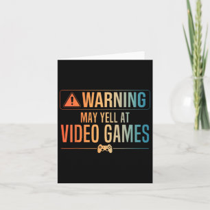 Tarjeta Gracioso Video Game Art Para Hombres Gaming Nerd P