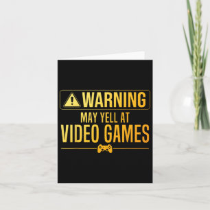 Tarjeta Gracioso Video Game Art Para Hombres Gaming Nerd P