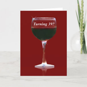 Tarjeta Gracioso y humorístico cumpleaños de 39 años