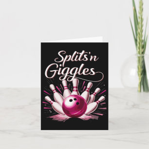 Tarjeta Graciosos brotes en el equipo de bolos de Giggles