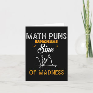 Tarjeta Graciosos Cálculos Los Puns De Matemáticas Son El 