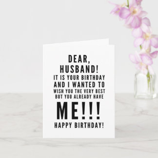 Tarjeta Graciosos deseos de cumpleaños sarcásticos para el