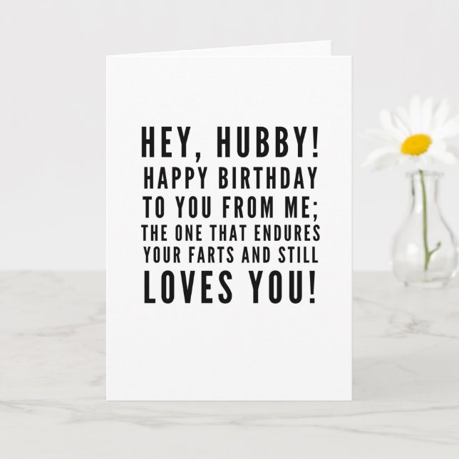 Tarjeta Graciosos deseos de cumpleaños sarcásticos para el (Planta pequeña)