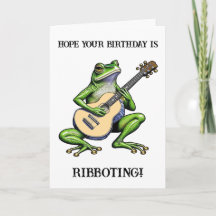 Graciosos Frog Puns Feliz cumpleaños