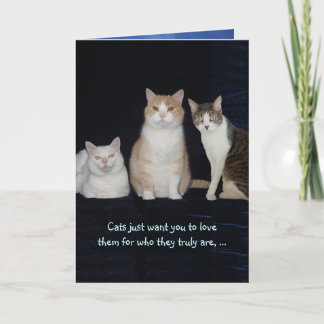 Tarjeta Graciosos gatos de Personalizable
