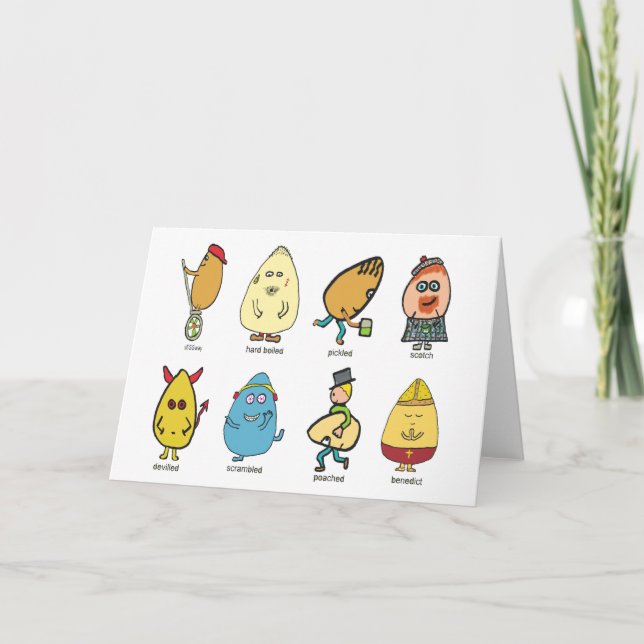 Tarjeta Graciosos Huevos (Anverso)