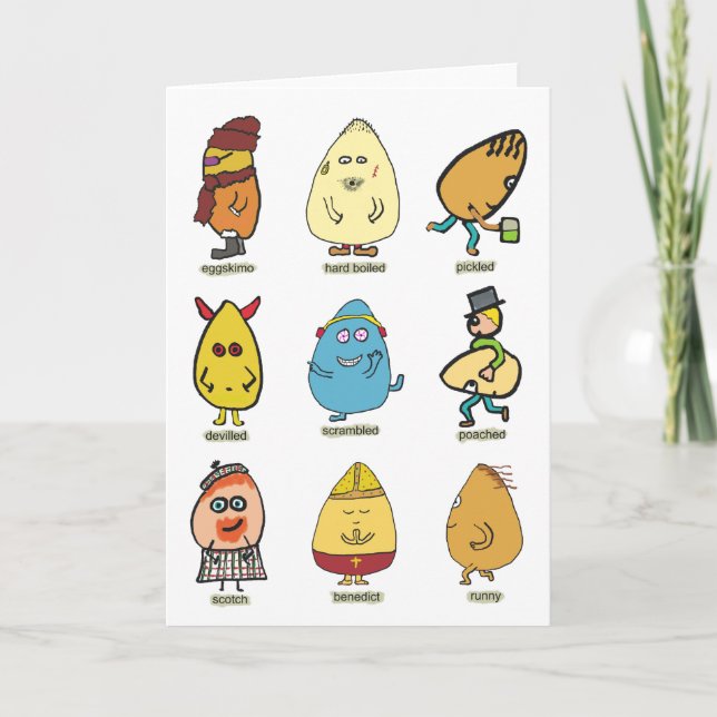 Tarjeta Graciosos Huevos (Anverso)