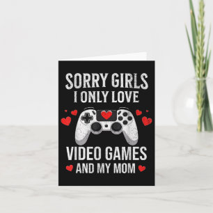Tarjeta Graciosos juegos de video Día de San Valentín Game