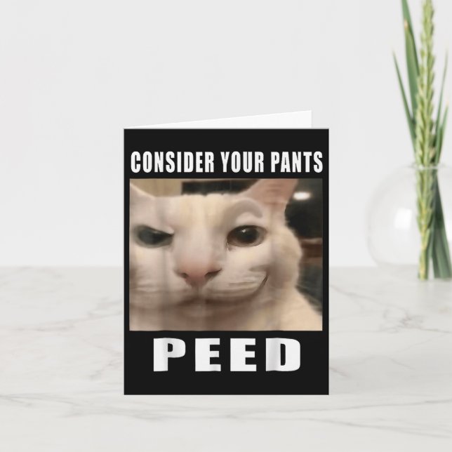 Tarjeta Graciosos Memes De Gato Silly Para Los Diseños De  (Anverso)