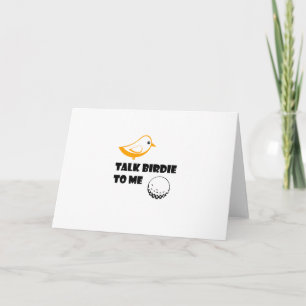 Tarjeta Graciosos Regalos De Golf Me Hablan De Birdie Guay