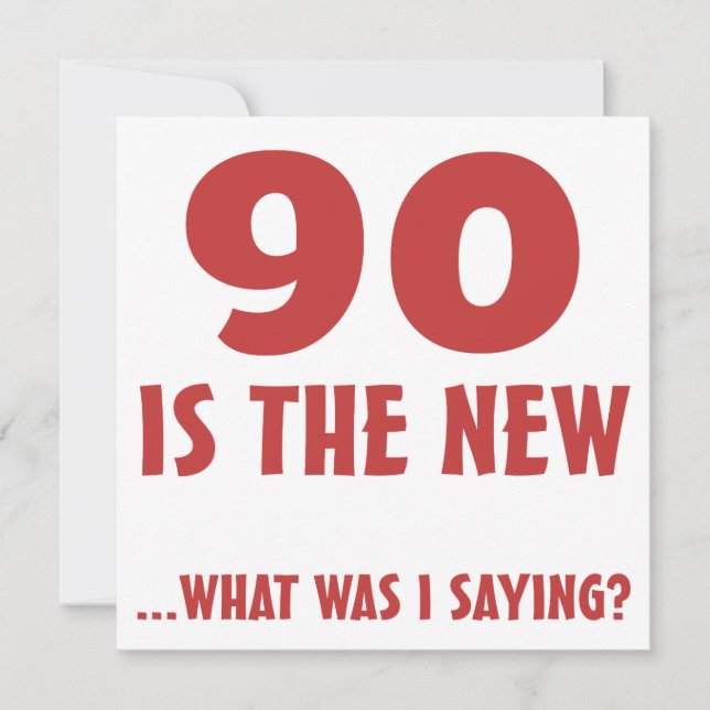 Tarjeta Graciosos regalos de la broma del 90 cumpleaños (Anverso)