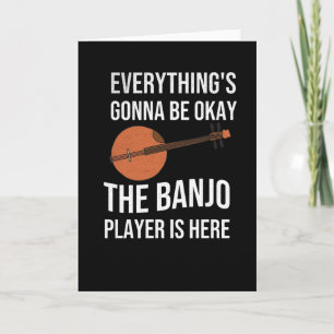 Tarjeta Graciosos regalos de los jugadores de banjo  Lover