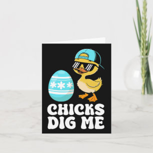 Tarjeta Graciosos y felices chicles de Pascua que me cavan