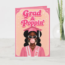 Grad & Poppin’ Tendencia Rosa Graduación Burbujas