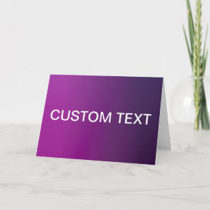 Tarjeta Gradiente Degradado Morado Moderno y Texto Blanco 