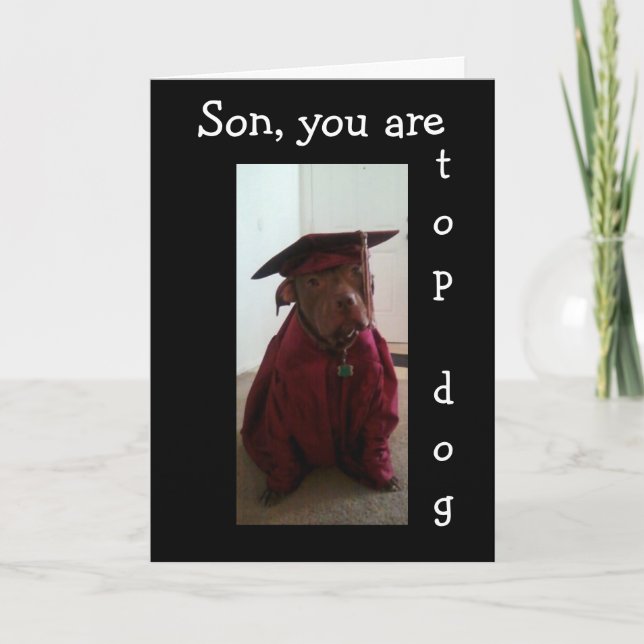 TARJETA GRADO #1 EN NUESTRO HIJO FAMILIAR (Anverso)