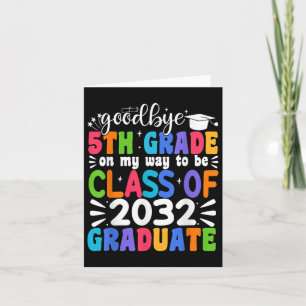 Tarjeta Grado 5º De Grado Cl De 2032 Graduado 5º Grado