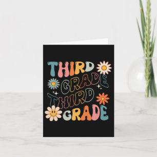 Tarjeta Grado Groovy De Vuelta Al Equipo Escolar Estudiant