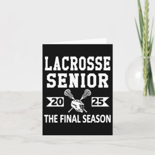 Tarjeta Grado nocturno de secundaria de 2025 de Lacrosse S