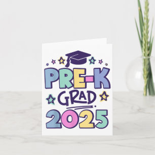 Tarjeta Grado preescolar 2025 Graduación preescolar 2025 _