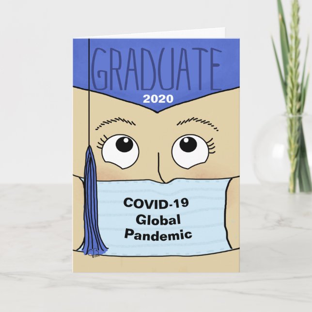Tarjeta Graduación 2020 durante la licenciatura COVID-19 (Anverso)