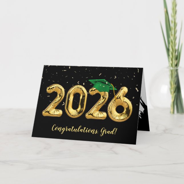 Tarjeta Graduación 2025 con Cabo Verde y Confetti (Anverso)