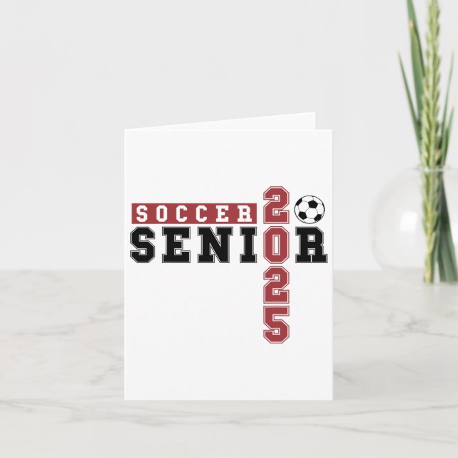 Tarjeta Graduación 2025 del Soccer Senior Night Soccer Sen (Anverso)