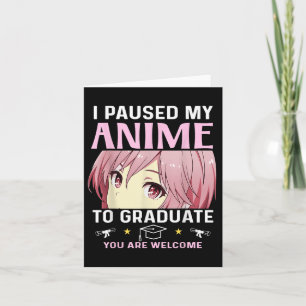Tarjeta Graduación 5º Grado 8º Cl 2025 Anime Middle Scho