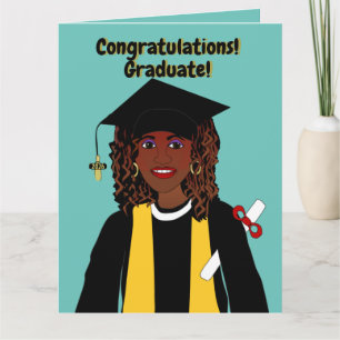 Tarjeta Graduación Afroamericana 2026