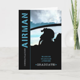 Tarjeta Graduación básica Felicitaciones a Airman
