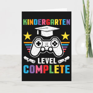 Tarjeta Graduación completa de nivel de jardín de infancia