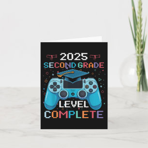 Tarjeta Graduación completa de videojuegos de segundo nive
