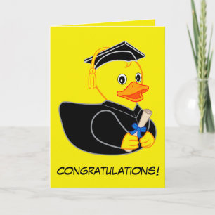 Tarjeta Graduación con Personalizado de Rubber Ducky