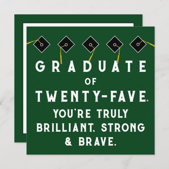 Tarjeta Graduación creativa de 2025 (Anverso / Reverso)