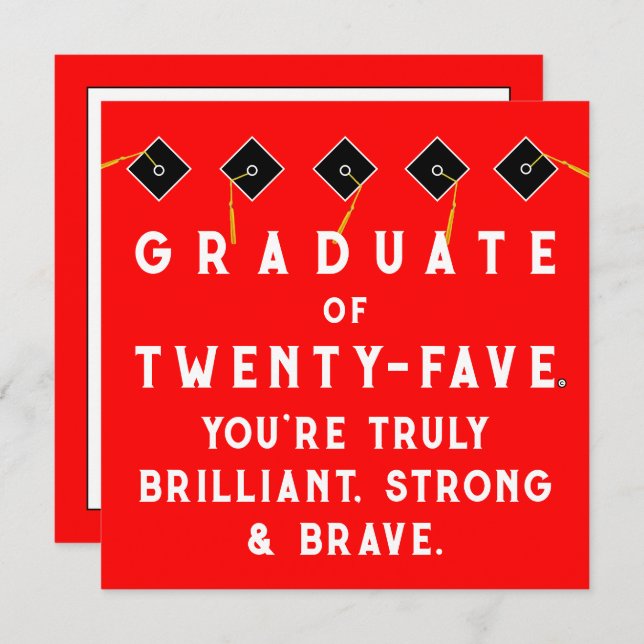 Tarjeta Graduación creativa de 2025 (Anverso / Reverso)