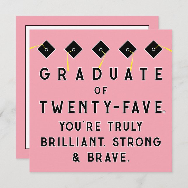 Tarjeta Graduación creativa de 2025 (Anverso / Reverso)