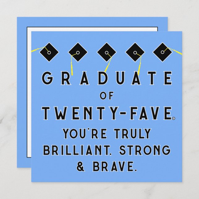 Tarjeta Graduación creativa de 2025 (Anverso / Reverso)