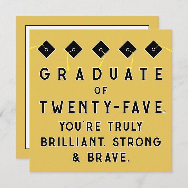 Tarjeta Graduación creativa de 2025 (Anverso / Reverso)