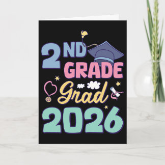 Tarjeta Graduación de 2do Grado 2026 Orgulloso Graduado Se